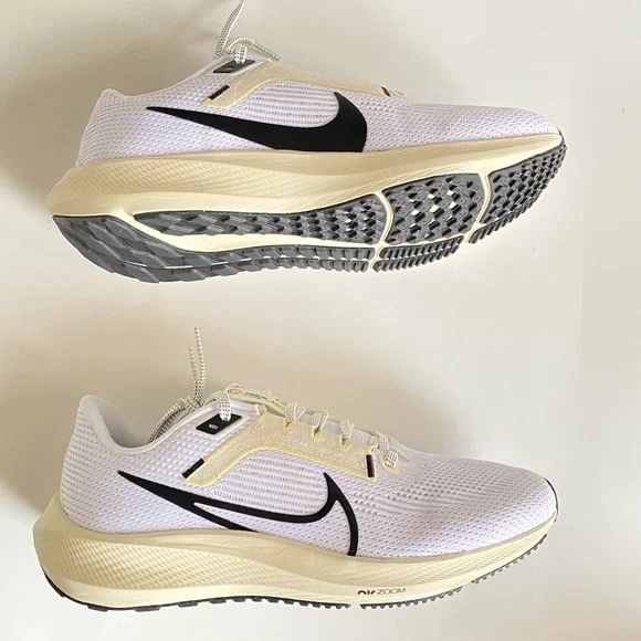 10 Nike Air Zoom Pegasus 40 Womens white black coconut milk running shoes sneaks - Picture 4 of 9